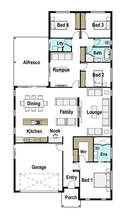 House and Land in the Charming Ballina Estate floor plan - Lot 647, 23 Hartigan Street , CUMBALUM, 2478