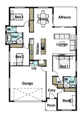 House Design Floor Plan Saltwater 190
