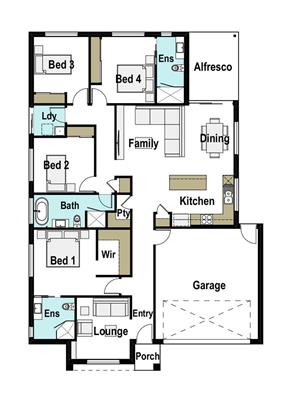 House Design Floor Plan Chelsea 205