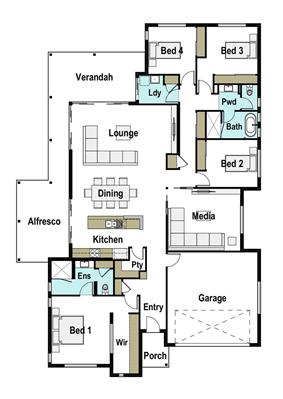House Design Floor Plan Horizon 280