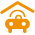 house and land car icon