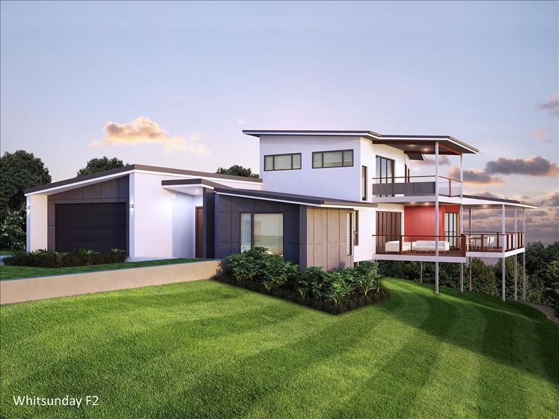 Custom built home exterior