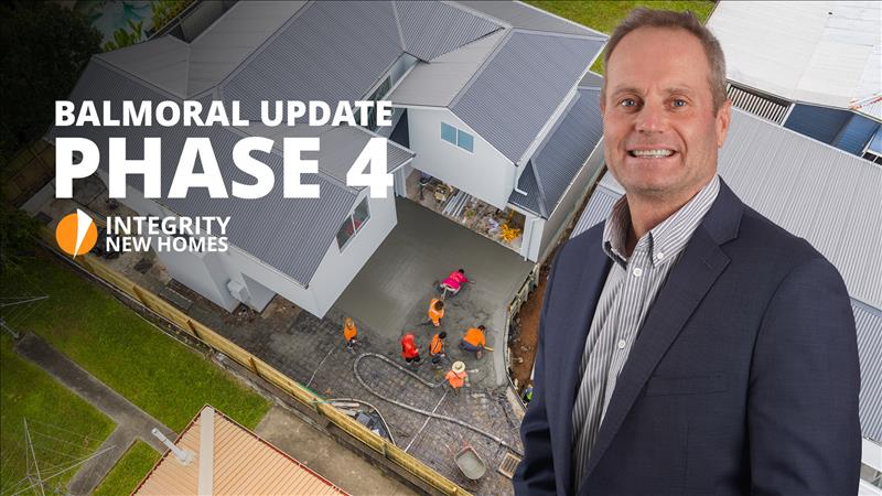 Balmoral Phase 4 update — pool & alfresco tiling underway