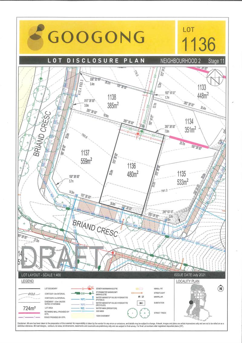 House and Land Package Lot 1136, 53 Briand Crescent, Googong, 2620