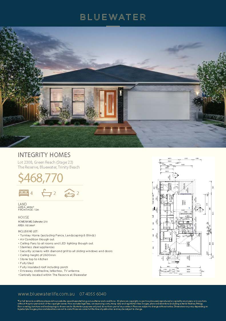 House & Land Package Available Now, With Lifetime Structure Warranty. Integrity New Homes House And Land
