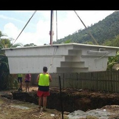 Pool construction by Integrity New Homes Whitsundays