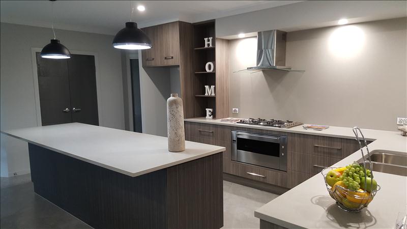 Installation Of Cabinetry In Our Display Home At Whitsunday Acres
