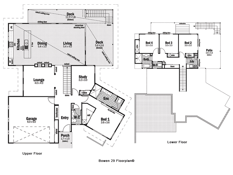 The Floor Plan Of The Bowen 29