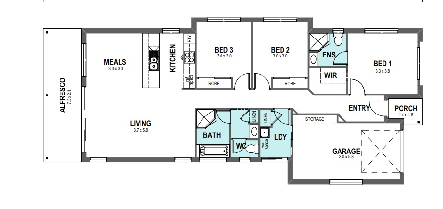 INH Adelaide South_Madrid 160 Floorplan