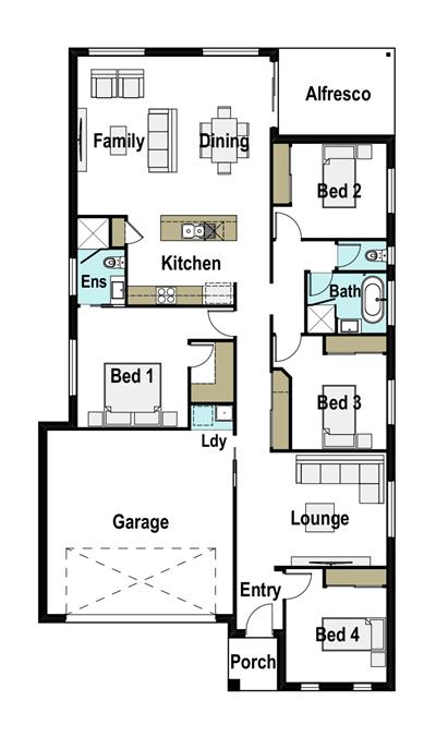 Open Plan Living in the Vista Estate! floor plan - 12 Goyder Road , Seaford Heights, 5169