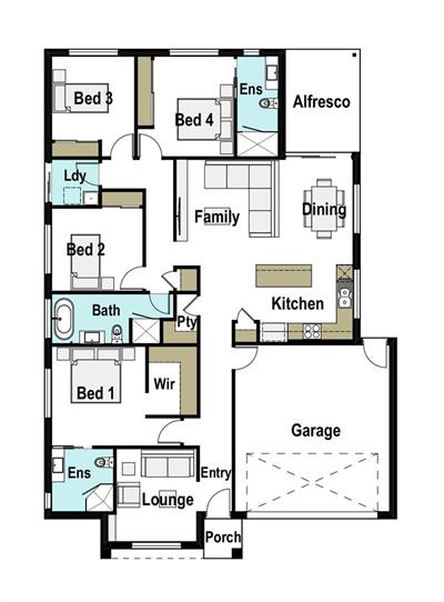 Chelsea floor plan - Lot 29, Vickers St "Prosper Estate", Sebastopol , 3356