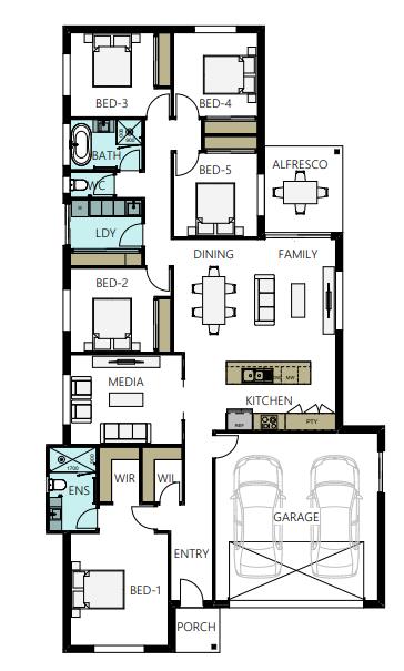 Rosie Classic floor plan - 22 Grant St "Prosper Estate", Sebastopol, 3356