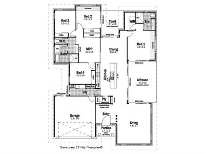 Sanctary 27 floor plan - Lot 5, "Manna Gum Views", Brown Hill, 3350