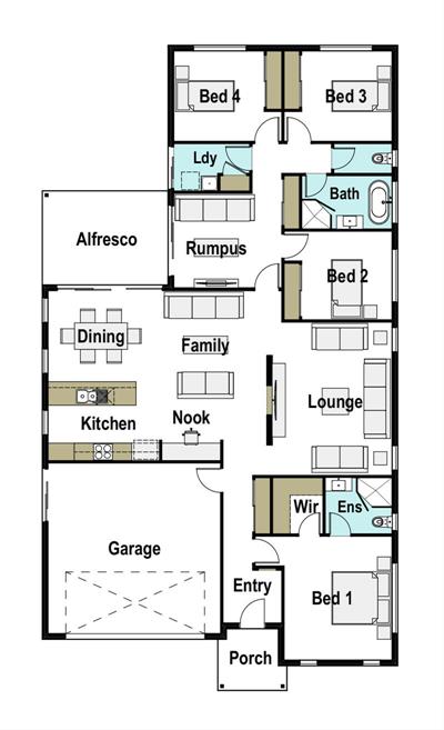 Avalon floor plan - 20 Grant St "Prosper Estate", Sebastopol, 3356