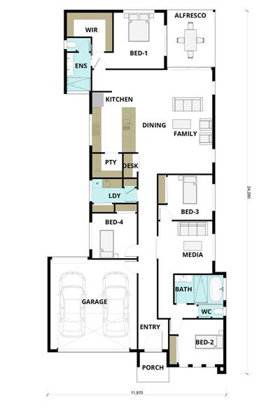 Mulgrave floor plan - Lot 19, "Manna Gum Views", Brown Hill, 3350