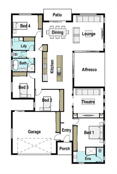Aspect floor plan - Lot 772, Patriot Cres "Pinnacle Estate, Winter Valley , 3358