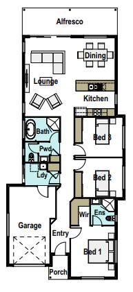 Madrid in Alto Estate floor plan - Lot 108, Electro st Alto Estate, Winter Valley, 3351