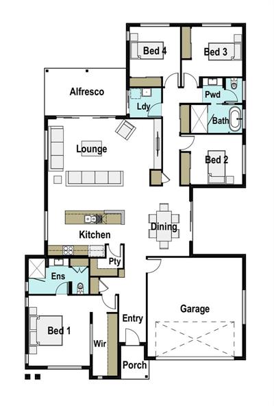 Horzion floor plan - Lot 18, Grant St Prosper Estate, Sebastopol , 3356