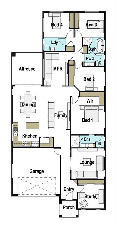 Bowen 202310313562 floor plan - Lot 33, Vicker's St "Prosper Estate, Sebastopol , 3356