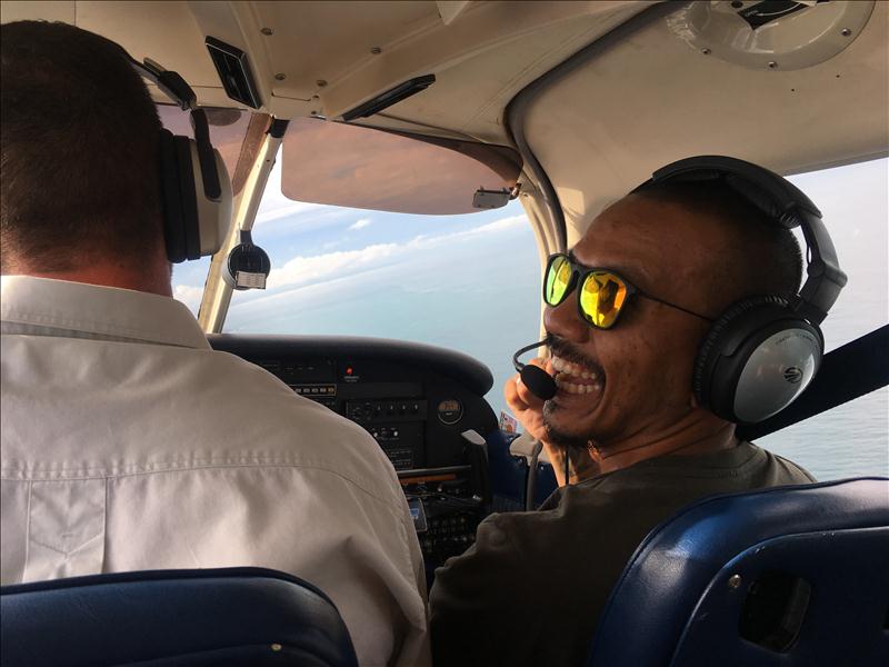 Charity Director Flying High