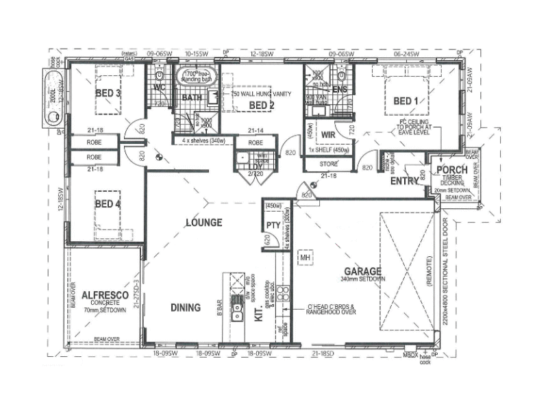 Modified Avalon 190 - Thullimbar Floor Plan