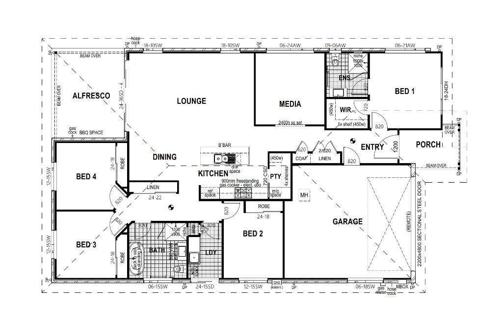 Modified Presence 220 (INH - 10 Sherwin Cres, Renwick) Floor Plan