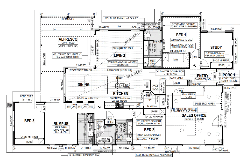 Saltwater 242 Modified - Thrumster Floor Plan