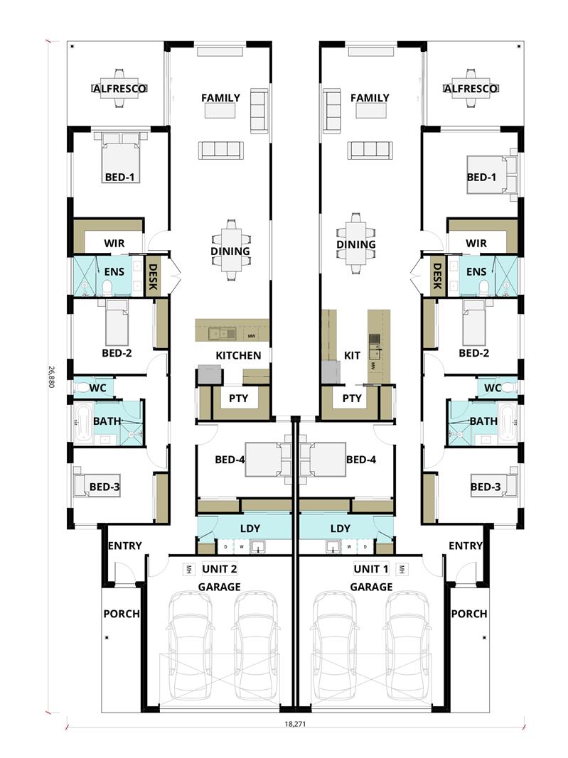House Design Render Olive 430