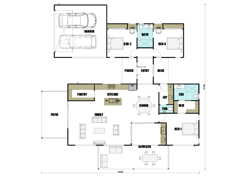 Daintree 255 Design Detail and Floor Plan Integrity New Homes