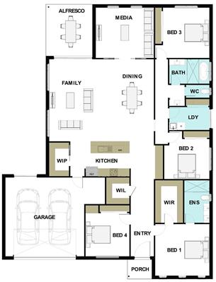 House Design Floor Plan Lamari 285