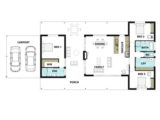 House Design Floor Plan Mossman 265