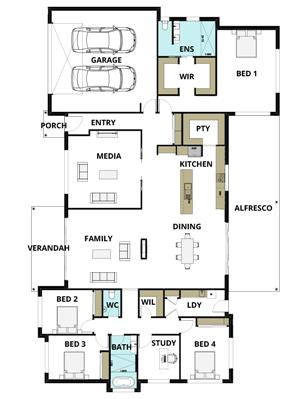 House Design Floor Plan Cascade 385