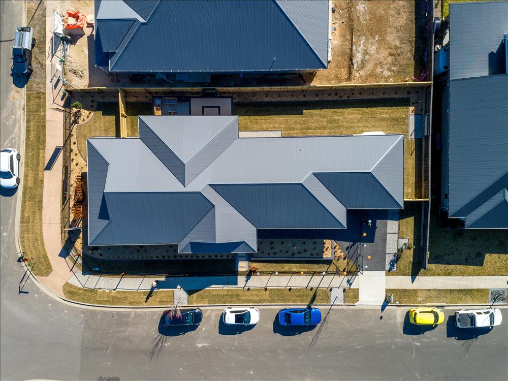 Home Design External. Bird's eye view. Top View. Roof.