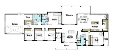 Large brand new home on a large block right in town the Genesis 310 floor plan - 157N Middle Street , Walcha, 2354