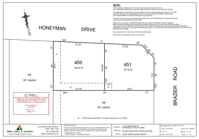 Lot 451, Honeyman Drive , ORANGE, 2800 - House And Land Package