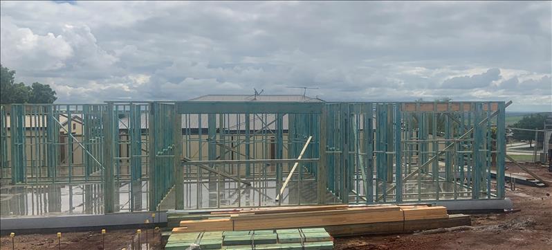 The boys have been working hard and the frames are up on our new build!! 