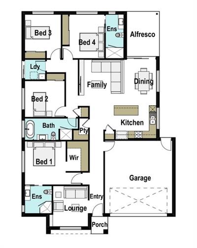 The Perfect Family Home in Ratcliffe Wyee starting from $929,800 floor plan - Lot 930, Akers Street, Wyee, 2259