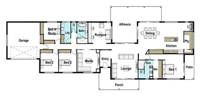 Genesis 355 Steep site floor plan - Lot 231, 120-150 Pakenham Rd, Pakenham, 3810