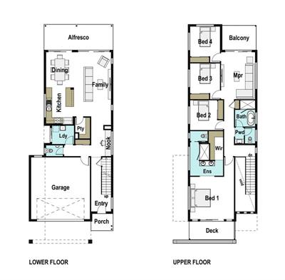 Caxton 270 Economical narrow site floor plan - Lot 220, Clubrush Grove, Officer, 3809