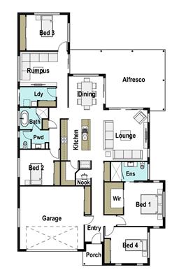 House Design Floor Plan Saltwater 265