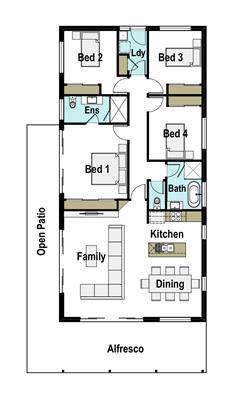 House Design Floor Plan Seaside 160