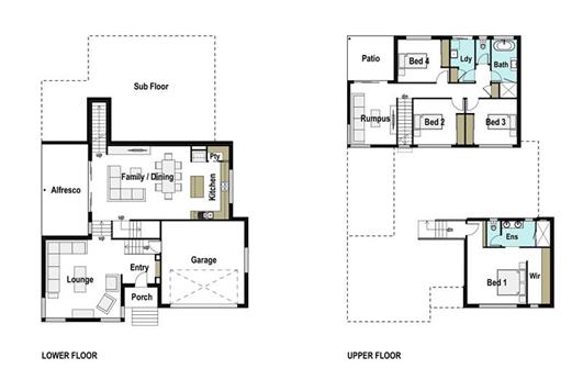 House Design Floor Plan Sierra 310