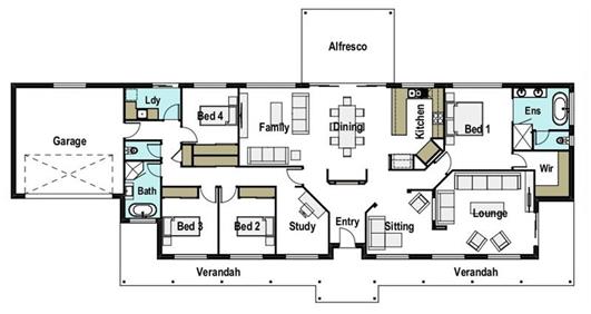 House Design Floor Plan Ashburton 325