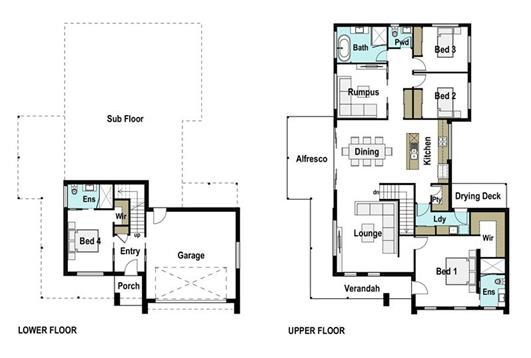 House Design Floor Plan Pacific 280