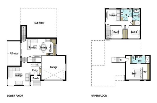 House Design Floor Plan Sierra 260