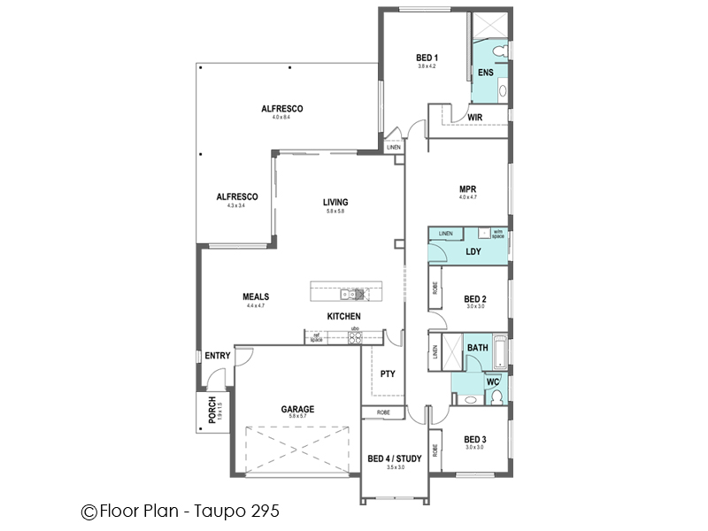 Taupo 295 Design Detail and Floor Plan Integrity New Homes