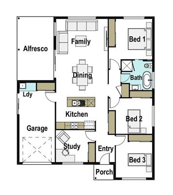 House Design Floor Plan Kirra 150