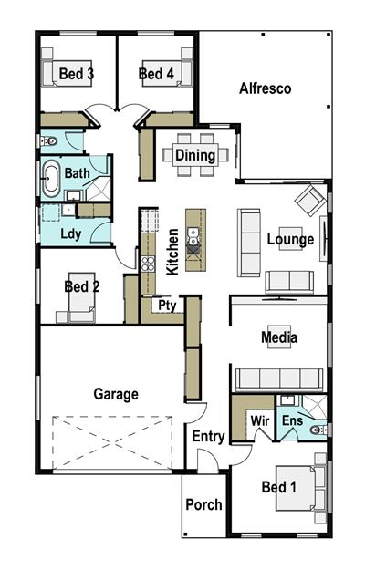spacious countryside estate with generous family homes floor plan - Lot 15, Grandview Drive "Ridge Land Estate", MACKSVILLE, 2447