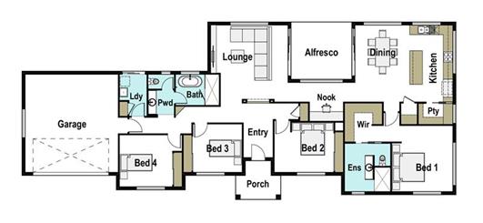 House Design Floor Plan Barrington 240