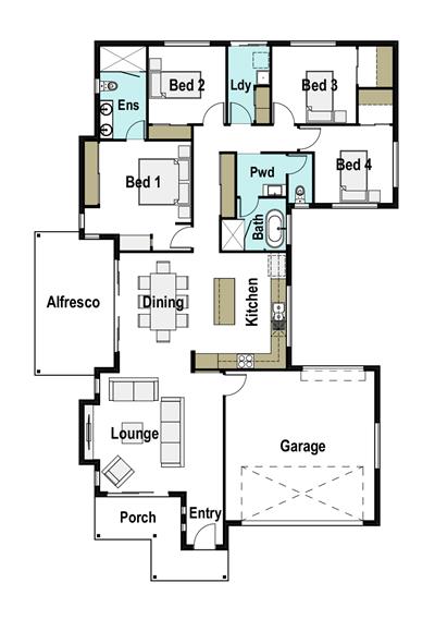 Spacious Riverside Living in an Modern Family Home floor plan - 16 Bellevue Drive, NORTH MACKSVILLE, 2447